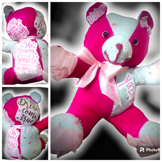 Provided your own fabric Dude Bear  (Large 15 in)